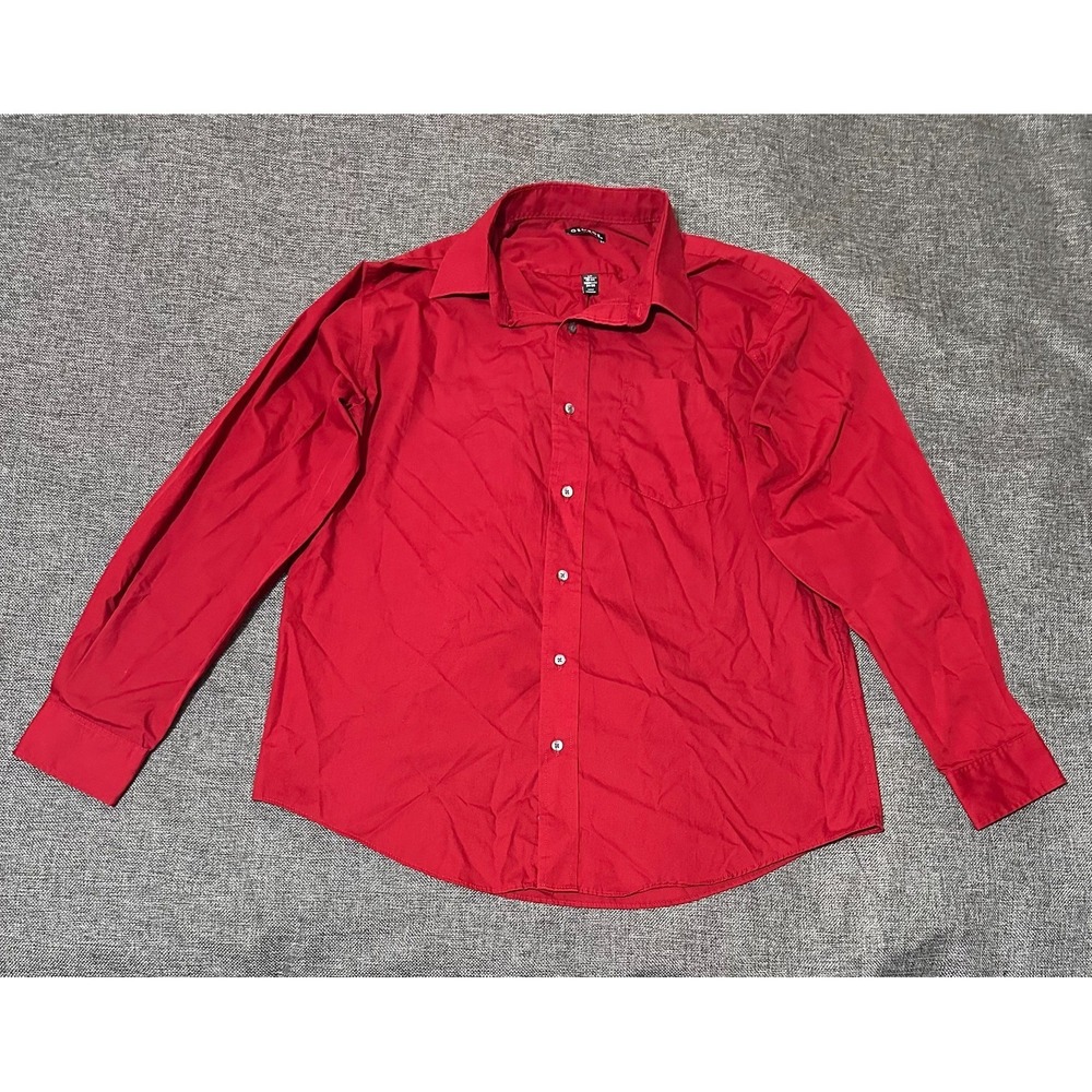 George Men's L Red‎ Long Sleeve Shirt
